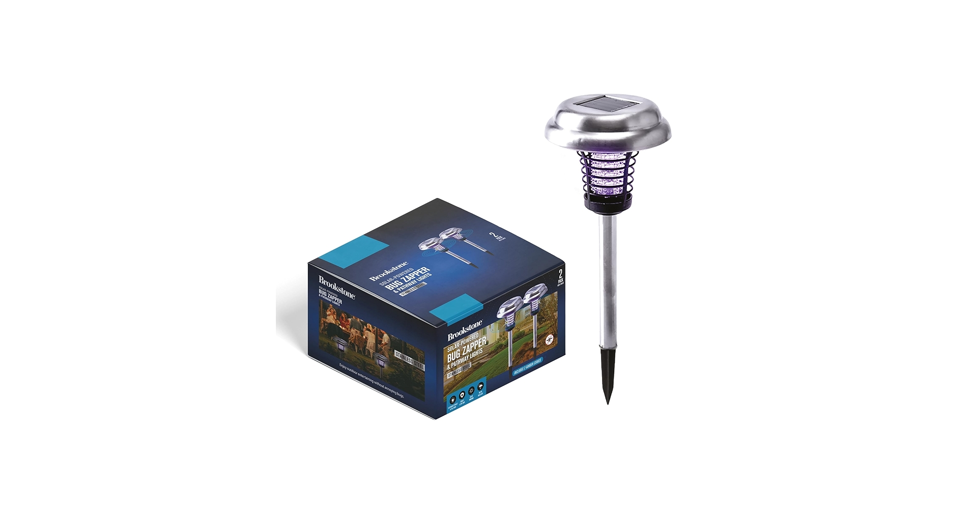 ライト・ランタン OVERLAP THE LIGHT soil hack society Solar Pathway Lights - 3 Pack Solar Stake Lights Outdoor